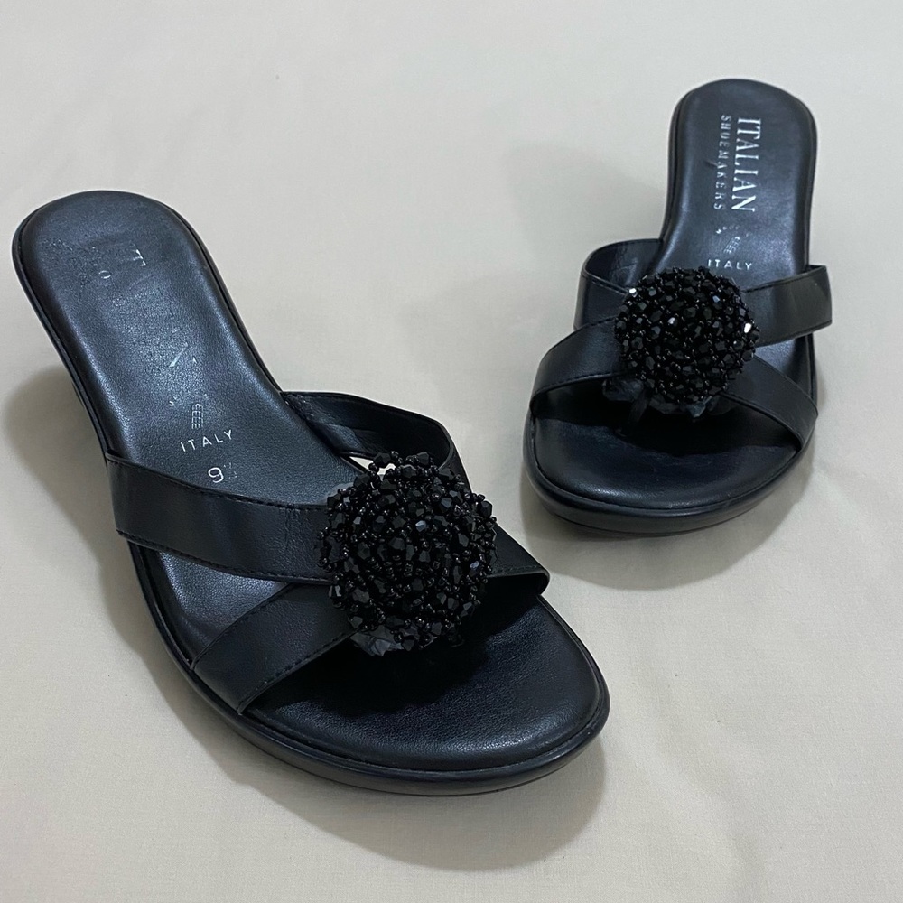 Italian Shoemakers Black Wedges
